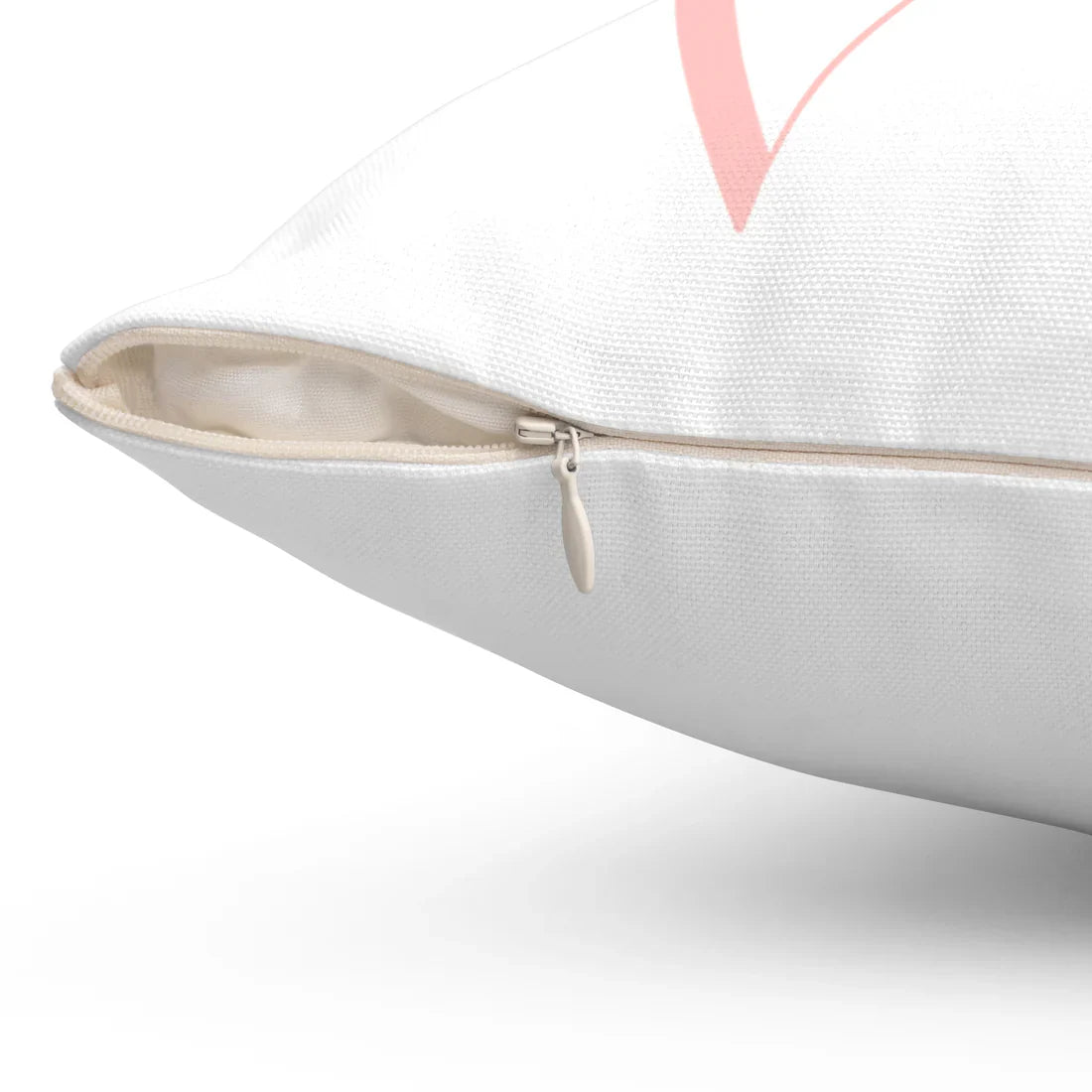 Love You Printed Spun Polyester Sqaure Pillow Case for Valentine