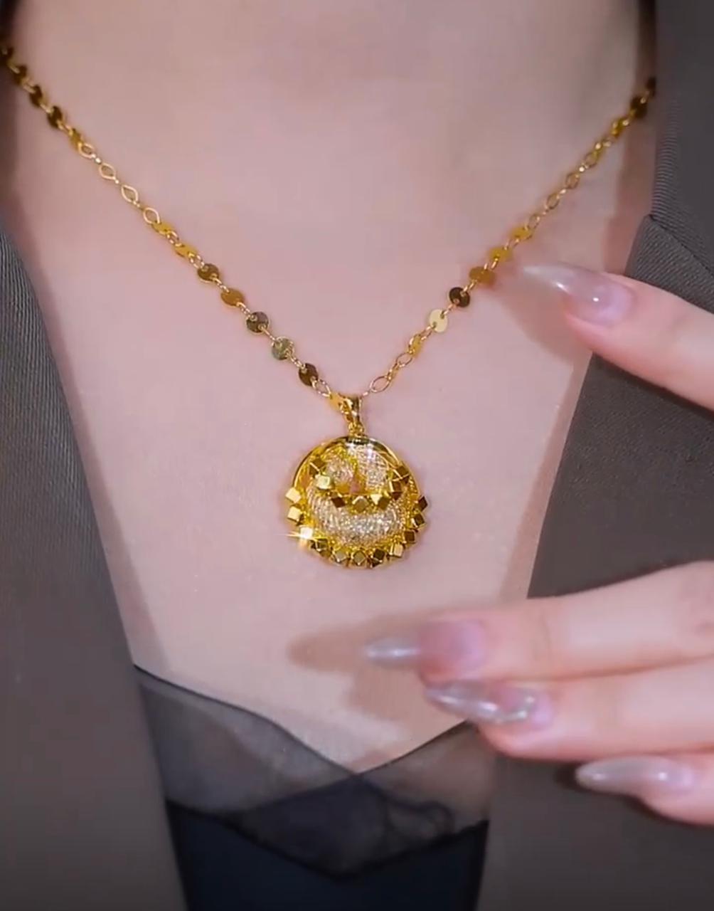 Gold Wire Mesh Zircon (18 k gold)