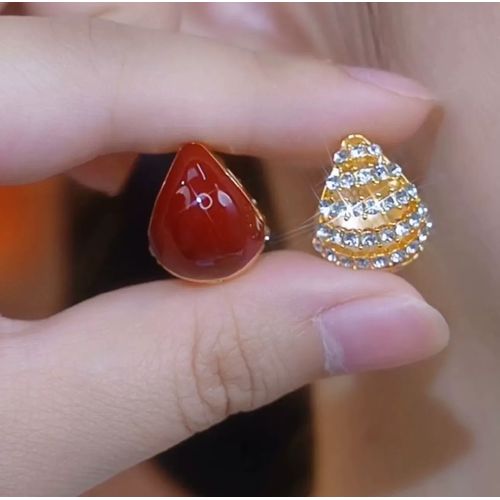 Trendy Diamond Earrings (24k gold Plated)