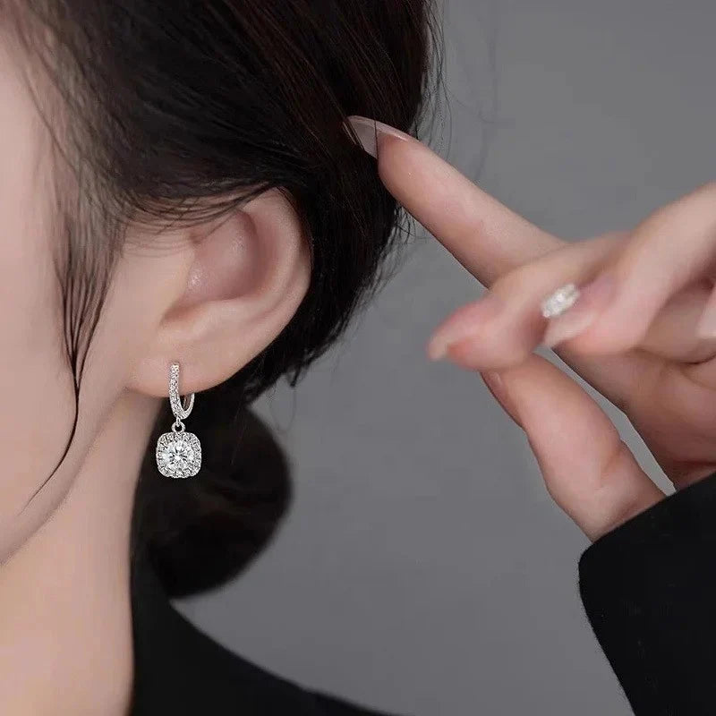 Shiny Exquisite Square Earrings