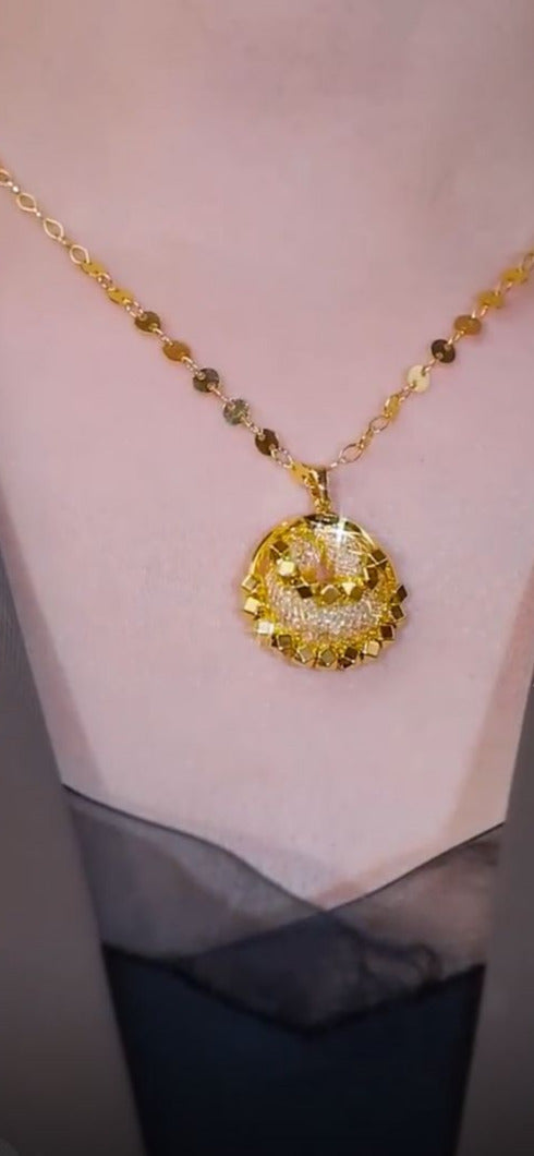 Gold Wire Mesh Zircon (18 k gold)