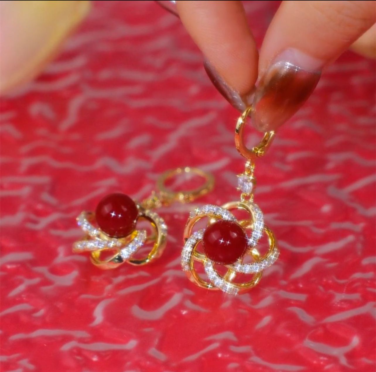 High end american earrings(24k gold plated)