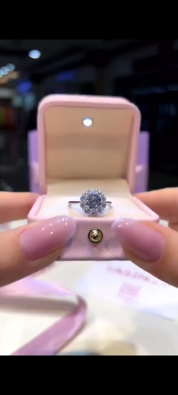 Silver Color Engagement Rings