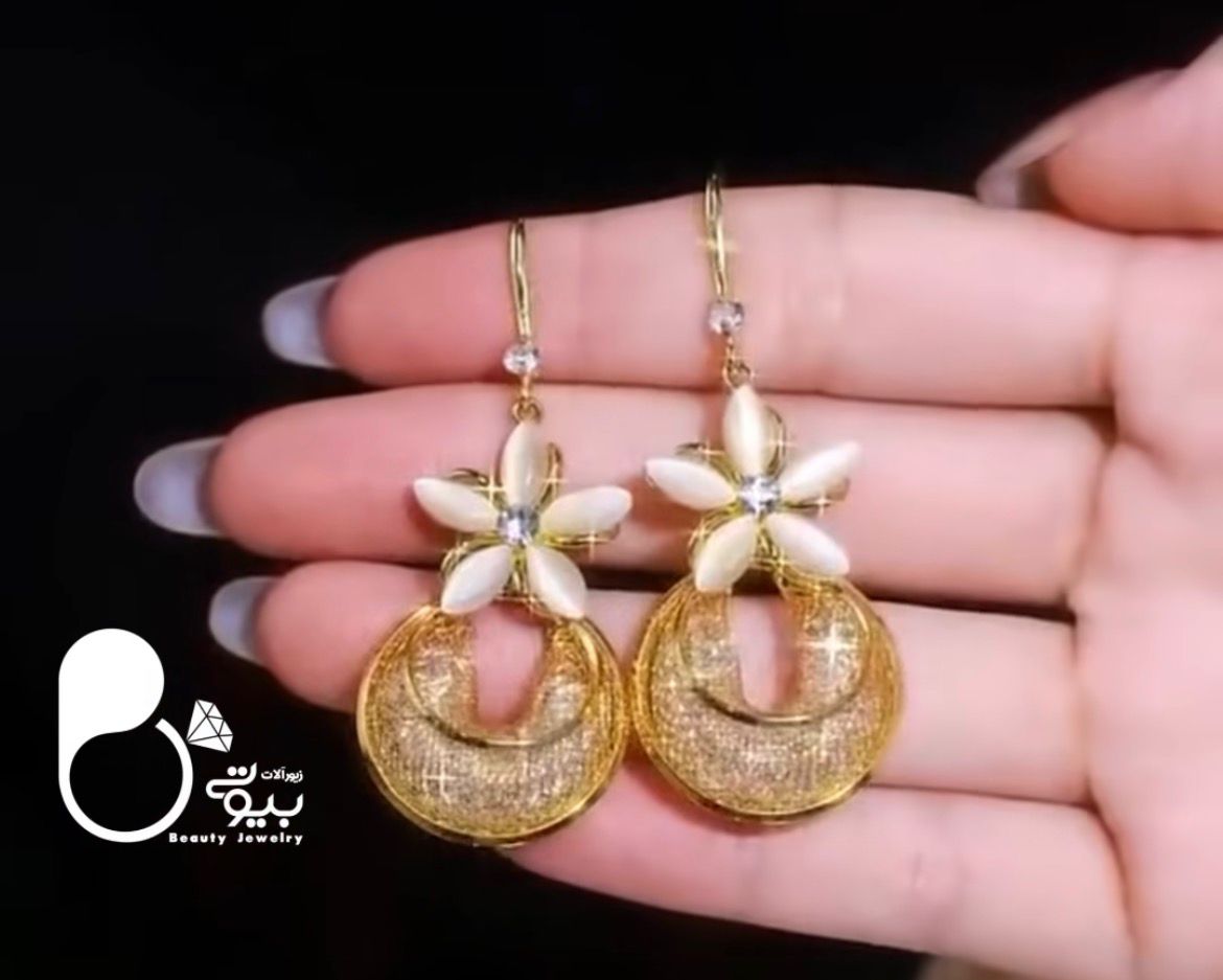 Zircon (24k gold earring)