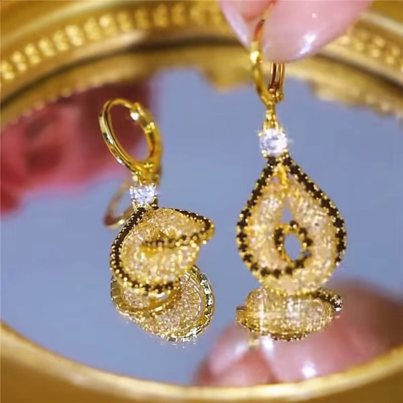 Long Tassel Drop Earrings(18k gold plated)