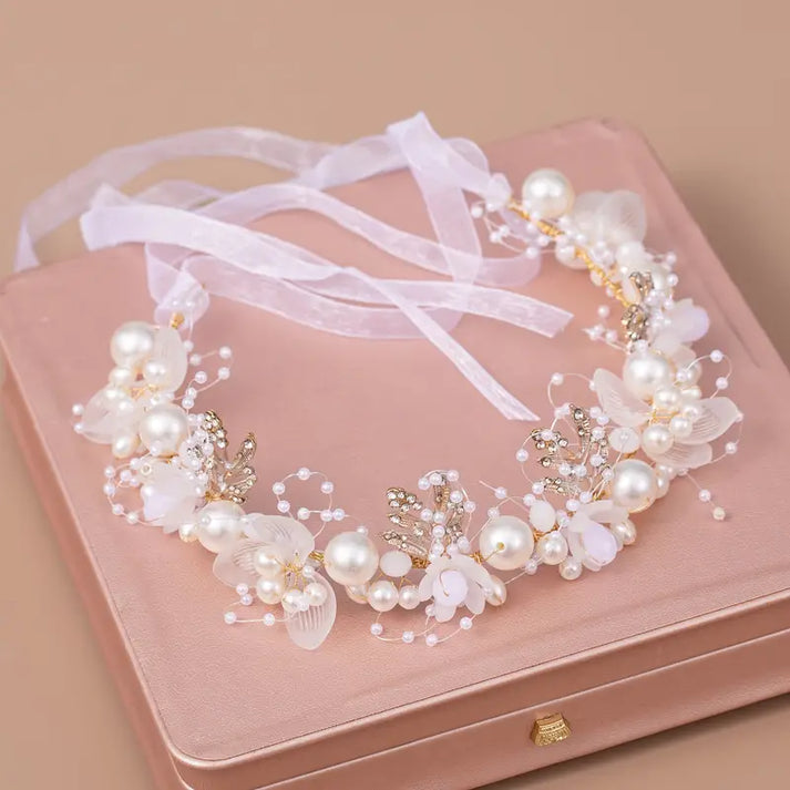 Bridal Hair Accessories Pearl Flower